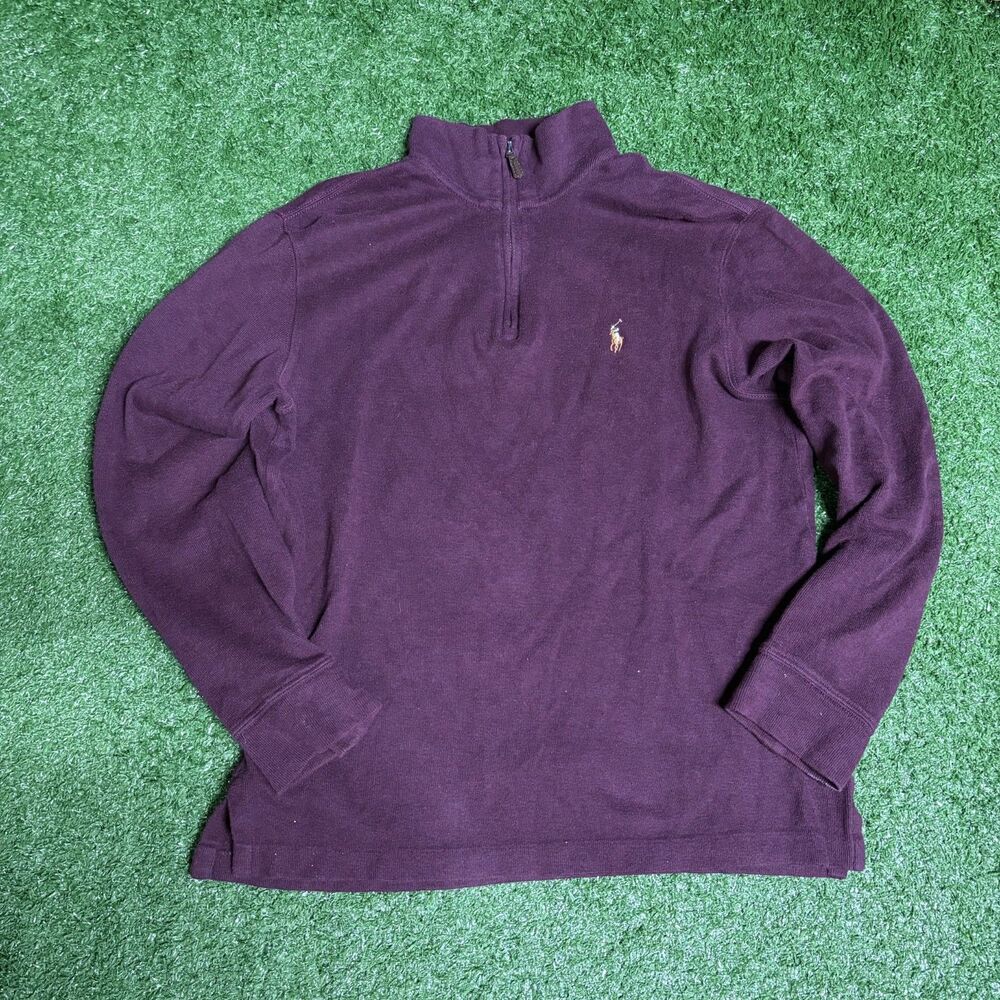 Polo Ralph Lauren Men’s XS Purple 3/4 Zip Pullover
